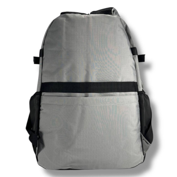 Стильний і практичний шкільний рюкзак, сірий, водонепроникий, на 2 відділення