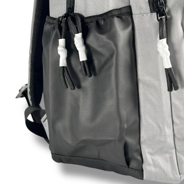 Стильний і практичний шкільний рюкзак, сірий, водонепроникий, на 2 відділення