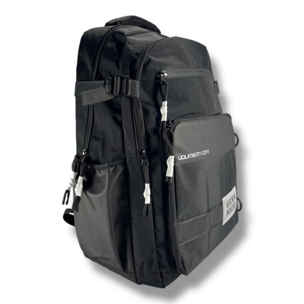 Стильний і практичний шкільний рюкзак, чорний, водонепроникий, на 2 відділення Стильний і практичний шкільний рюкзак, чорний, водонепроникий, на 2 відділення