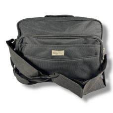 Вместительная и многофункциональная сумка с карманом для ноутбука, черная, 6 л