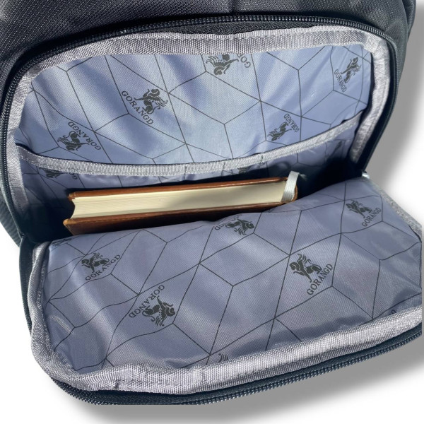 Міський рюкзак водовідштовхувальний чорного кольору з відділенням для ноутбука (до 14")