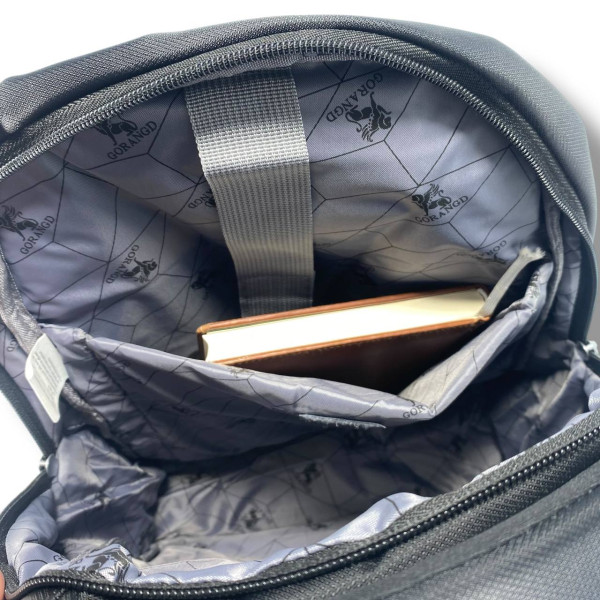 Міський рюкзак водовідштовхувальний чорного кольору з відділенням для ноутбука (до 14")