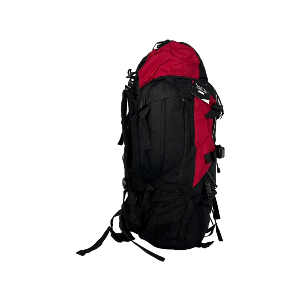 Туристический рюкзак с анатомической спинкой, на 80 л, черный с красным Туристический рюкзак с анатомической спинкой, на 80 л, черный с красным