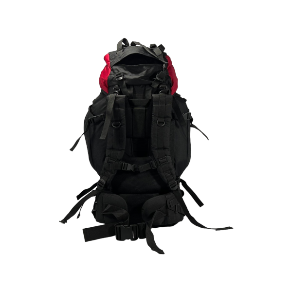 Туристический рюкзак с анатомической спинкой, на 80 л, черный с красным Туристический рюкзак с анатомической спинкой, на 80 л, черный с красным