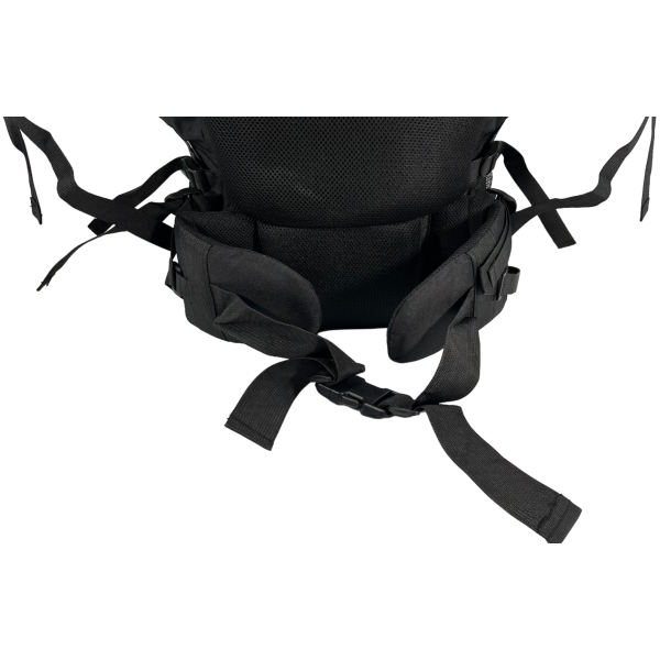 Туристический рюкзак с анатомической спинкой, на 80 л, черный с красным Туристический рюкзак с анатомической спинкой, на 80 л, черный с красным