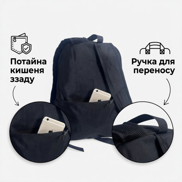 Міський рюкзак BagWay Urban Oxford з відділенням для ноутбука та додатковими кишенями