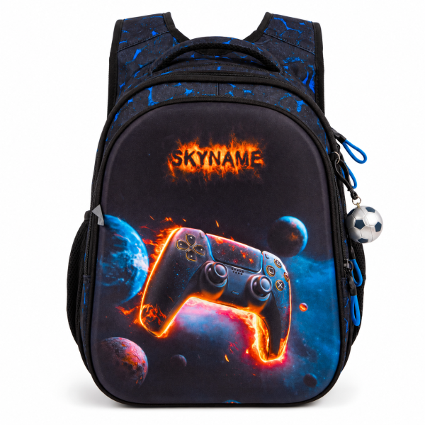 Шкільний рюкзак SkyName R1-090 для хлопчика голубий з ортопедичною спинкою