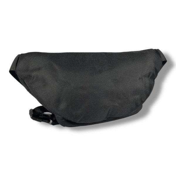 Мужская поясная сумка-бананка, черная, на 2 отделения Мужская поясная сумка-бананка, черная, на 2 отделения