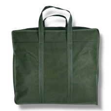 Практическая экоссумка с спанбонд для хранения и переноски вещей зеленого цвета