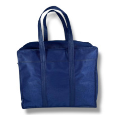 Экосумка из спанбонд для переноски и хранения вещей синего цвета