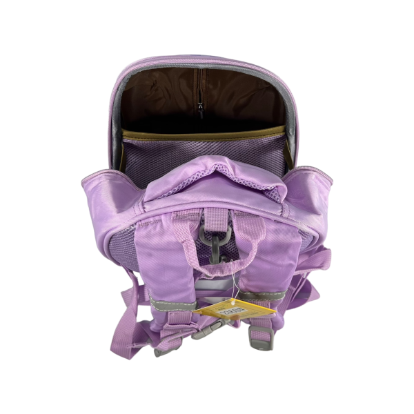 Дитячий рюкзак з батьківським повідком, фіолетовий малюнок аніме