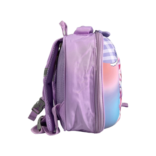 Дитячий рюкзак з батьківським повідком, фіолетовий малюнок аніме