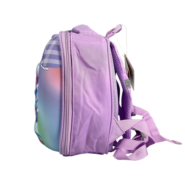 Дитячий рюкзак з батьківським повідком, фіолетовий малюнок аніме