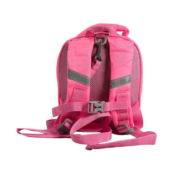 Детский рюкзак родительским поводком, розовый