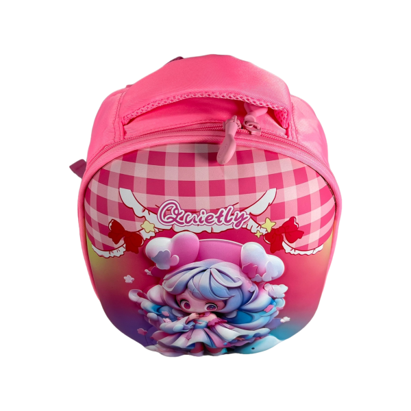 Детский рюкзак с родительским поводком, розового цвета.