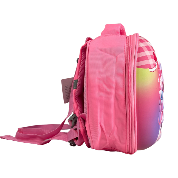 Детский рюкзак с родительским поводком, розового цвета.