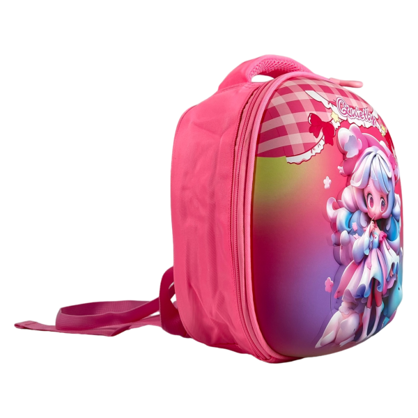 Детский рюкзак с родительским поводком, розового цвета.