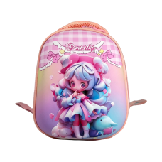 Детский рюкзак с родительским поводком, розовый рисунок Аниме