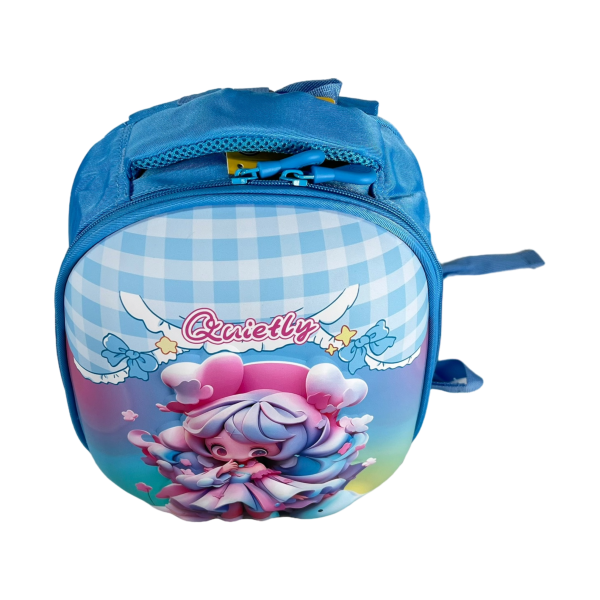 Детский рюкзак с родительским поводком, голубой рисунок Аниме