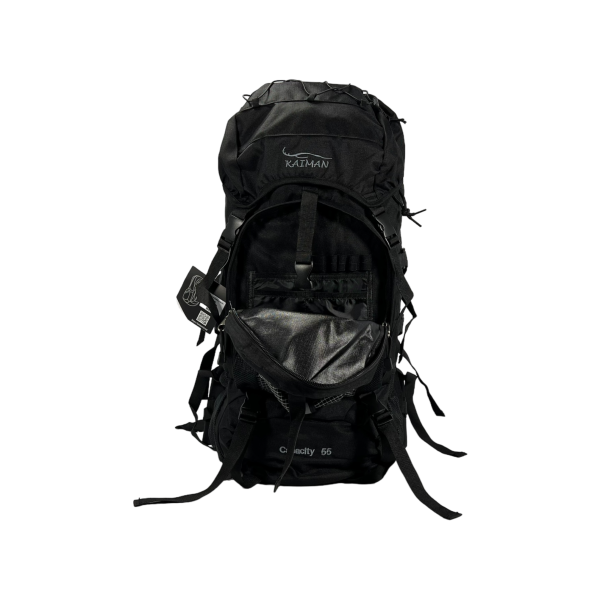 Туристичний рюкзак з анатомічною спинкою, 60 л, чорний Туристичний рюкзак з анатомічною спинкою, 60 л, чорний