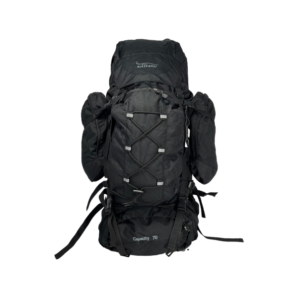 Туристичний рюкзак з анатомічною спинкою, 80 л, чорний