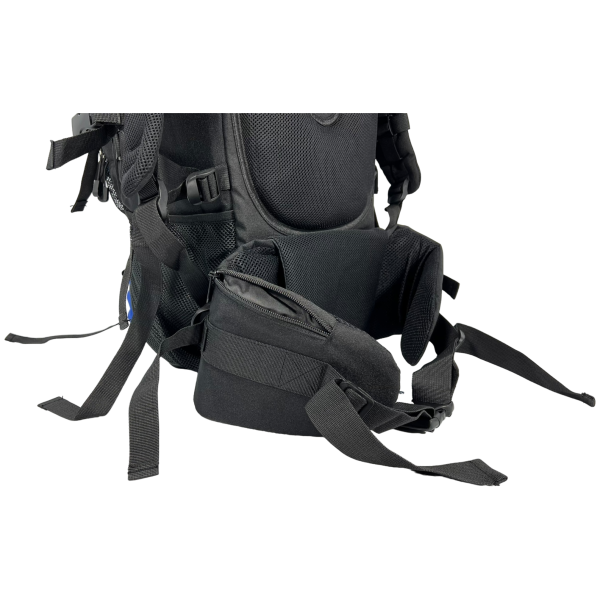 Туристичний рюкзак з анатомічною спинкою, 60 л,чорний з синім Туристичний рюкзак з анатомічною спинкою, 60 л,чорний з синім