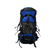 Туристичний рюкзак з анатомічною спинкою, 60 л,чорний з синім