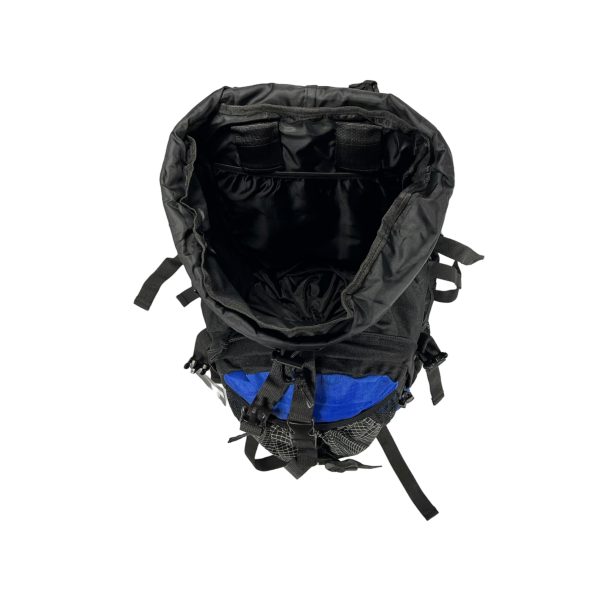 Туристичний рюкзак з анатомічною спинкою, 60 л,чорний з синім Туристичний рюкзак з анатомічною спинкою, 60 л,чорний з синім