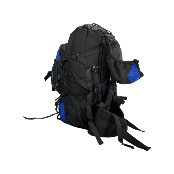 Туристичний рюкзак з анатомічною спинкою, 60 л,чорний з синім Туристичний рюкзак з анатомічною спинкою, 60 л,чорний з синім