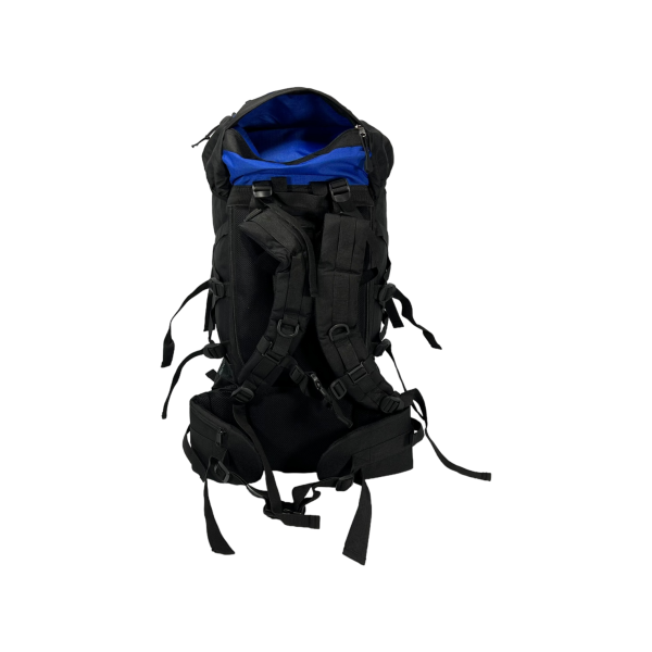 Туристичний рюкзак з анатомічною спинкою, 60 л,чорний з синім Туристичний рюкзак з анатомічною спинкою, 60 л,чорний з синім