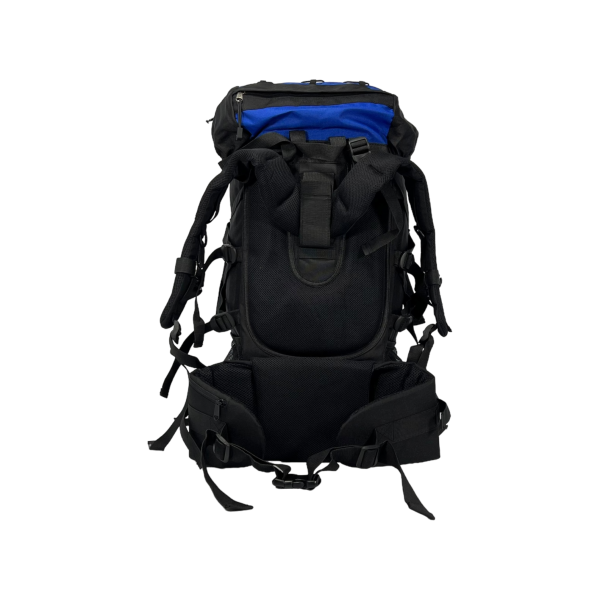 Туристичний рюкзак з анатомічною спинкою, 60 л,чорний з синім Туристичний рюкзак з анатомічною спинкою, 60 л,чорний з синім