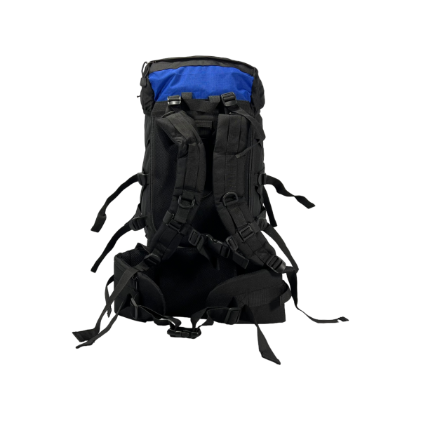 Туристичний рюкзак з анатомічною спинкою, 60 л,чорний з синім Туристичний рюкзак з анатомічною спинкою, 60 л,чорний з синім