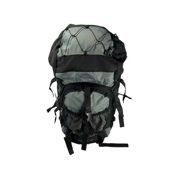 Туристичний рюкзак з анатомічною спинкою, 60 л, чорний з сірим