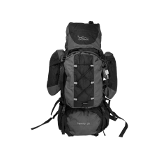 Туристичний рюкзак з анатомічною спинкою, 80 л, чорний з сірим