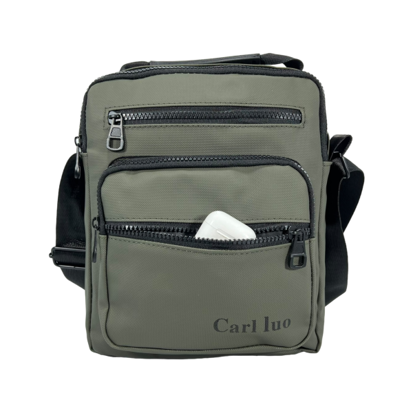 Сумка через плечо на пять отделений, крепкая, застежка на молнии, 5 л, цвет зеленый Сумка через плечо на пять отделений, крепкая, застежка на молнии, 5 л, цвет зеленый