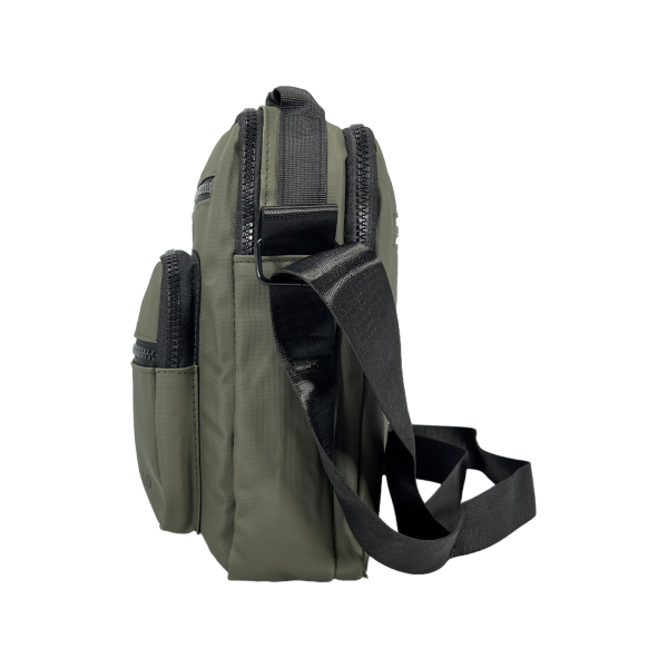 Сумка через плечо на пять отделений, крепкая, застежка на молнии, 5 л, цвет зеленый Сумка через плечо на пять отделений, крепкая, застежка на молнии, 5 л, цвет зеленый