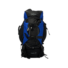 Туристичний рюкзак з анатомічною спинкою, на 80 л, чорний з синім