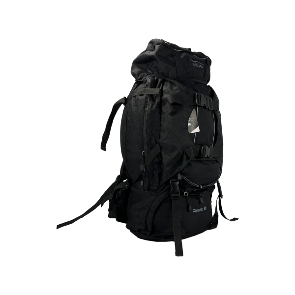 Туристичний рюкзак з анатомічною спинкою, на 80 л, чорного кольору Туристичний рюкзак з анатомічною спинкою, на 80 л, чорного кольору