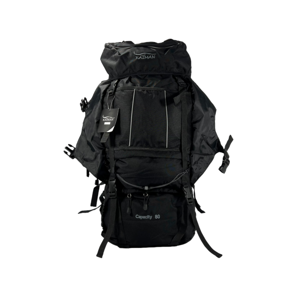 Туристичний рюкзак з анатомічною спинкою, на 80 л, чорного кольору Туристичний рюкзак з анатомічною спинкою, на 80 л, чорного кольору