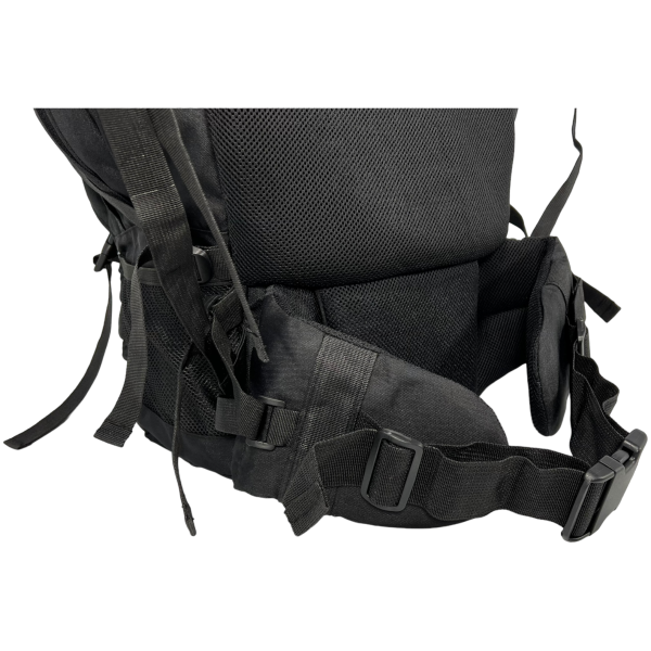 Туристичний рюкзак з анатомічною спинкою, на 80 л, чорного кольору Туристичний рюкзак з анатомічною спинкою, на 80 л, чорного кольору