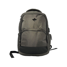 Міський рюкзак, 15 л, сірий, 3 основних відділення, органайзер, бокові кишені