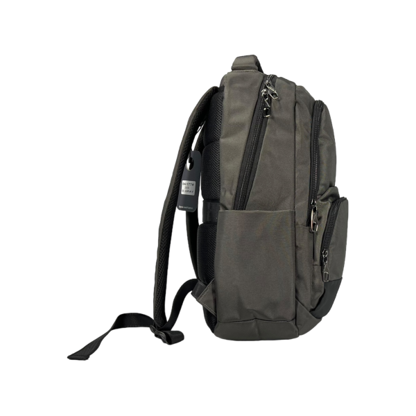 Городской рюкзак, 15 л, серый, 3 основных отделения, органайзер, боковые карманы Городской рюкзак, 15 л, серый, 3 основных отделения, органайзер, боковые карманы