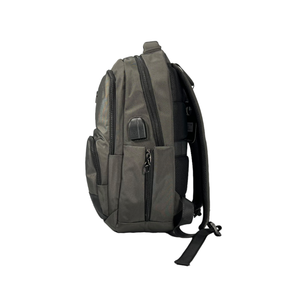 Городской рюкзак, 15 л, серый, 3 основных отделения, органайзер, боковые карманы Городской рюкзак, 15 л, серый, 3 основных отделения, органайзер, боковые карманы