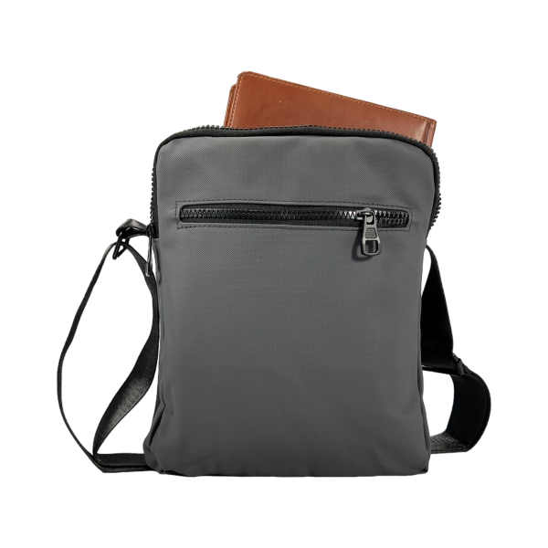 Прочная сумка через плечо, вместительная, 5 отделений, цвет серый Прочная сумка через плечо, вместительная, 5 отделений, цвет серый