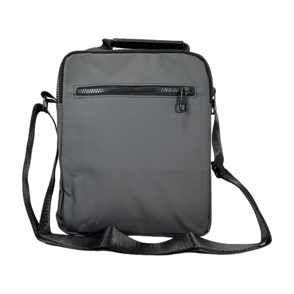 Прочная сумка через плечо, вместительная, 5 отделений, цвет серый Прочная сумка через плечо, вместительная, 5 отделений, цвет серый