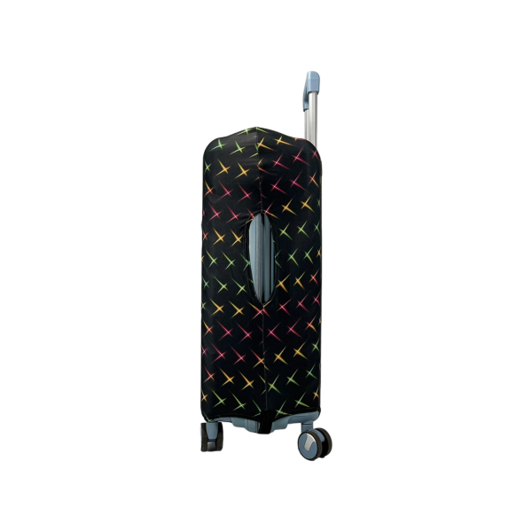 Чехол для чемодана Aoleisi с фастексом для лучшей фиксации на чемодане 24-4 черный Чехол для чемодана Aoleisi с фастексом для лучшей фиксации на чемодане 24-4 черный