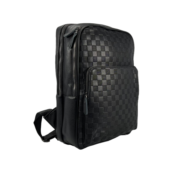 Городской рюкзак на три отделения, экокожа, крепкий, крепление на чемодан Городской рюкзак на три отделения, экокожа, крепкий, крепление на чемодан