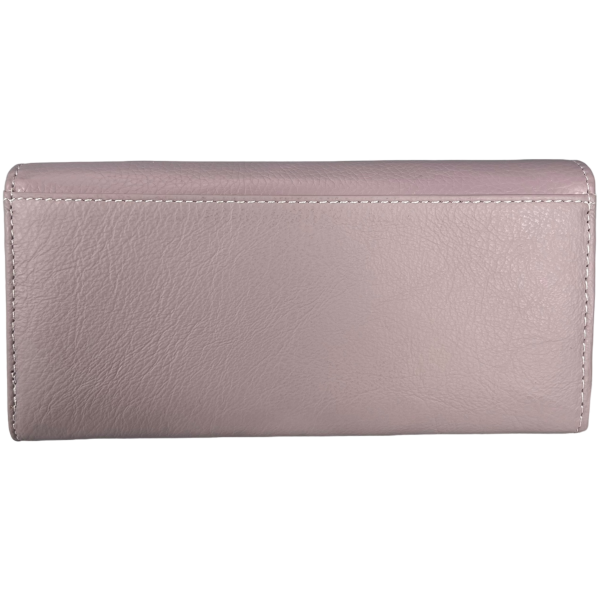 Кошелек женский из натуральной кожи, розовый, с застежкой на молнии Кошелек женский из натуральной кожи, розовый, с застежкой на молнии