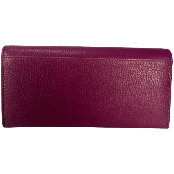 Кожаный женский кожаный, фиолетовый, с застежкой на молнии Кожаный женский кожаный, фиолетовый, с застежкой на молнии