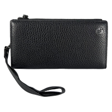 Стильний чоловічий клатч з натуральної шкіри, 3 відділа для купюр